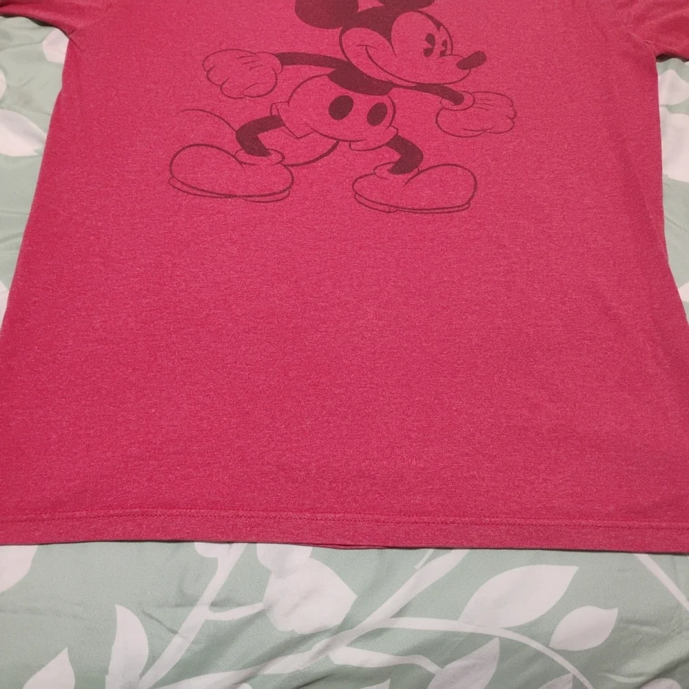 Disney Red Unisex Mickey Mouse Short Sleeve Tee - Picture 4 of 8